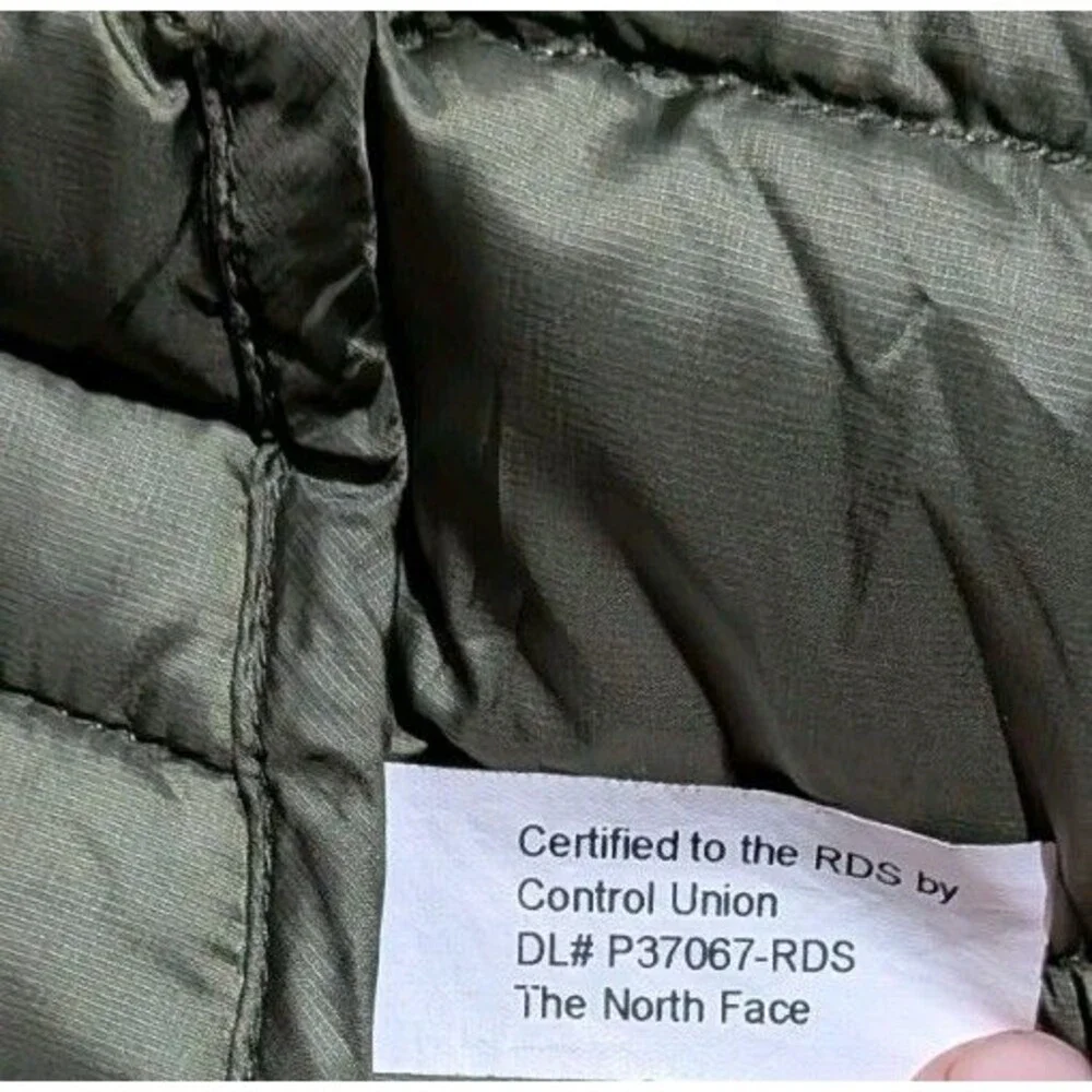 The North Face Flare 550 Down Puffer Lightweight Jacket Men's Size S Olive